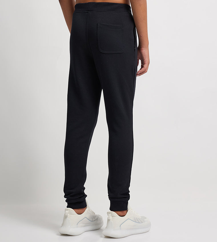 Logo Embroidered Elastic Waist Joggers