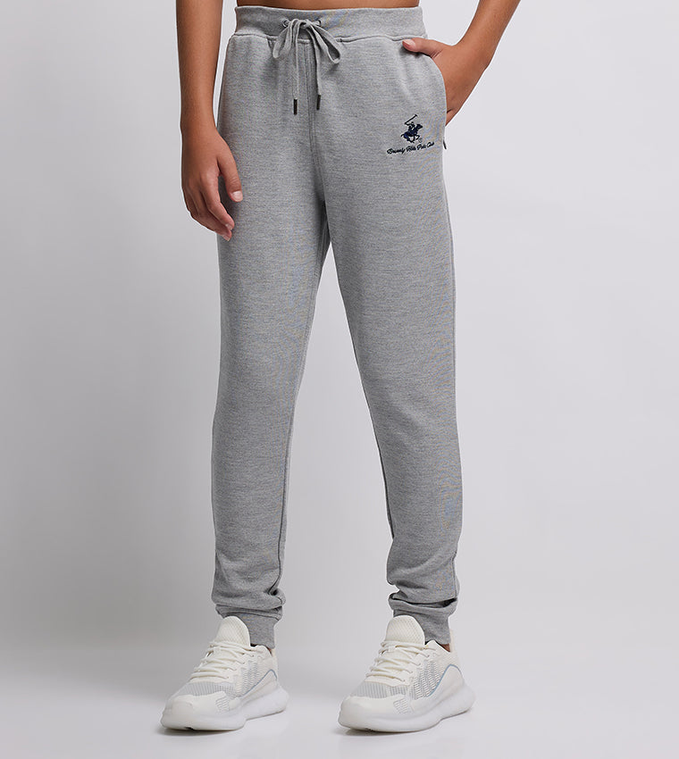 Logo Embroidered Elastic Waist Joggers