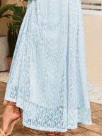 Butterfly Sleeve Lace line Dress