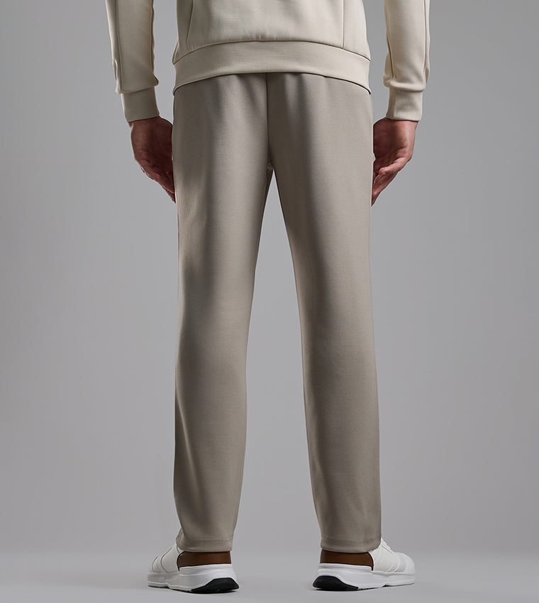 Print Detail Trackpants with Elastic Waist