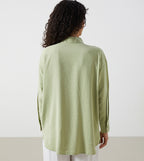 Textured Long Sleeves Tunic Shirt