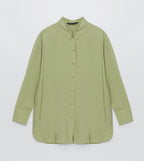 Textured Long Sleeves Tunic Shirt