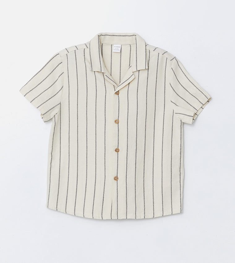 Striped Shirt with Trousers