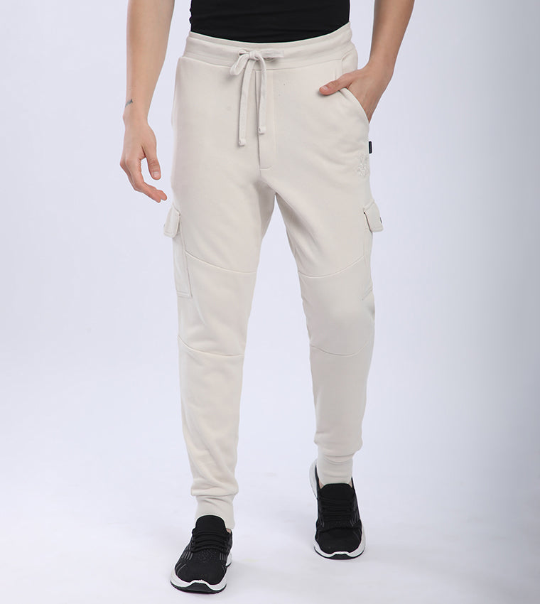 Drawstring Waist Cargo Joggers