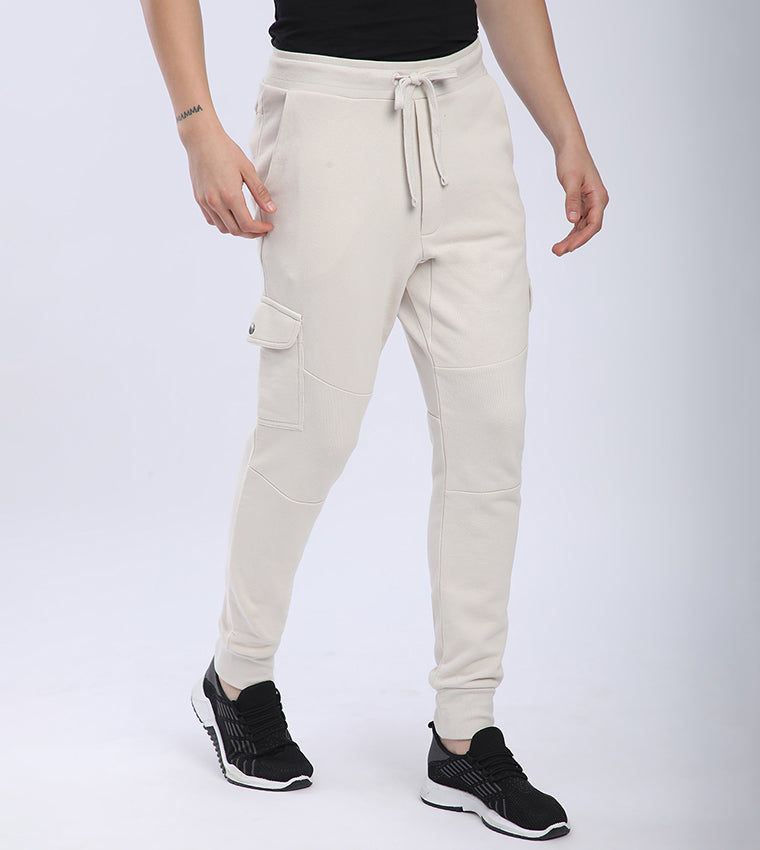 Drawstring Waist Cargo Joggers